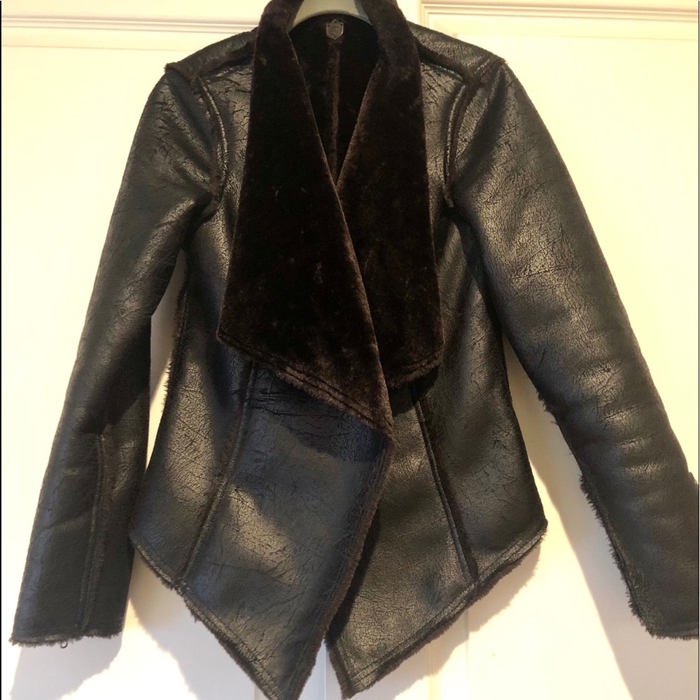 Sanctuary faux fur lined coat